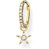 Thomas Sabo Orecchini 925 argento zirconia_cubica Donna, Oro, OneSize - CR707-414-14