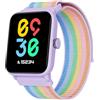 BIGGERFIVE Fitness Tracker Orologio senza App Bambina da 5 a 14 Anni, Smartwatch con Contapassi, Resistente all'Acqua Fino a 5 ATM, Monitor del Sonno, Sveglia Vibrante, Giochi Puzzle