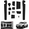 GAFAT Nuovo Dacia Duster 3 2024 2025 2026 Tappetini Antiscivolo, Tappetino in Gomma per Console Centrale, Porta Bicchieri, Cuciture Porte, Dacia Duster 3 Accessori (Nero)