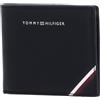 Tommy Hilfiger Portafoglio Uomo Central Mini Cc Wallet in Pelle, Nero (Black), Taglia Unica