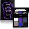 Afflano Goth Palette Ombretti Viola Blu, Multicromo Blu Viola Opaco Nero Bianco Grigio Scuro Occhio Ombra, Goth Eyeshadow Palette Trucco Di Halloween Per Costume Joker Clown Sfx Cosplay Trucco