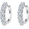 Springlight ✦ Regali per donne ✦ Orecchini in moissanite Springlight, argento sterling S925 0,3 ct D colore purezza VVS1 di fascia alta atmosferica moissanite diamante orecchini regalo di fidanzamento., Argento