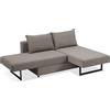 EVERGREENWEB MATERASSI & BEDS EVERGREENWEB - Divano letto chaise longue 3 posti trasformabile in comodo Letto Matrimoniale | Divano letto Angolare con Penisola | Design Moderno lunghezza 230 cm | Angélique (Tortora)