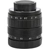 Diyeeni Obiettivo da 50 mm F1,4 C Obiettivo con Messa a Fuoco Fissa Manuale Utilizzato con Anello Adattatore per Olympus M4/3, per Canon, per Fuji, per Fotocamera mirrorless Sony(Nero)