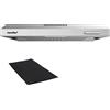 COMFEE' Cappa Aspirante 60 cm SLIF17SS-60 Cappa A LED Sottopensile Aspiratore A Parete Cappa Aspirazione Superiore 600 mm - Argento