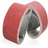FEIHU Nastri abrasivi 100 x 560 mm, nastro abrasivo 3 x 40/80/120/180/320 per levigatrici a nastro, per levigare, limare, affilare e rimuovere la ruggine (15 PZ)