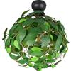 RL LIVE YOUR LIGHT Reality Leuchten Plafonnier LEAVY R60461015, Métal Noir mat, Feuilles Plastique Vert, excl. 1x E27