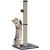 Avalo Albero tiragraffi con palline da gioco, 36 x 36 x 74, grigio scuro, per gatti