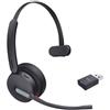 Yealink Cuffia Yealink Headset WH64 Hybrid Mono UC Wireless Bluetooth A Padiglione Nero [YEA]