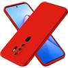 EASSGU Custodia per OPPO A9 2020 / OPPO A5 2020 (6.5 Inches), Cover Morbida in Silicone TPU - Rosso Cina