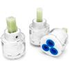 Lechengjia 3 Pcs 35mm Cartuccia Per Rubinetto In Ceramica, Miscelatore Per Vasca Da Bagno E Doccia, Valvola Di Ricambio Interna (Trasparente)