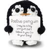 FHBHJNATC Pinguino Positivo, Positive Penguin, Peluche Positivo, Regalo per Rallegrare Amico, Decorazioni per Feste D'incoraggiamento Regalo D'addio per Colleghi, Accessorio Ideale Decorazioni Delle