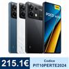 Xiaomi POCO X6 5G 8+256GB Smartphone NFC 120Hz 67W 64MP Snapdragon® 7s Gen 2