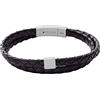 Skagen Bracciale Da Uomo Hulsten, Lunghezza: 185 mm Bracciale In Acciaio Inossidabile Argento, SKJM0184040