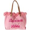 GDVONE Borsa da Spiaggia Borsa di Tela di Grande Capacità Borsa a Mano Borsa da Donna Nuova Borsa a Tracolla 40 * 12 * 32cm (Bianco)