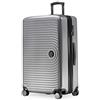 Hauptstadtkoffer Mitte - Valigia Rigida Grande, TSA, 4 Ruote, Bagaglio da Stiva con Espansione di Volume di 8 cm, 77 cm, 130 L, Argento Opaco