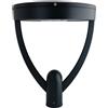 Lampione Stradale 65W Iron Black1-10V Programmabiledriver Philips Colore Bianco Caldo 2.700K