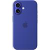 Apple Custodia MagSafe cover in silicone per iPhone 16 - Blu oltremare
