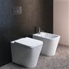 IDEAL STANDARD Sanitari filo muro Ideal Standard Blend Cube vaso AquaBlade bidet e coprivaso rallentato Coprivaso Avvolgente Rallentato