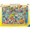 Ravensburger Puzzle per bambini Ravensburger - 05664 Animal Toy Shop - Puzzle con cornice da 30-48 pezzi per bambini dai 4 anni in su
