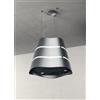 ELICA PRF0171194 WAVE UX IX/F/51 Cappa Isola Sospesa 51 cm - Filtrante - 610 m³/h - Classe A - Acciaio inox