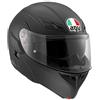 AGV Compact ST ECE 22-05 Solid Casco Moto Modulare Doppia omologazione ECE 22-05 P/J con Visierino Parasole, Nero Opaco, XS