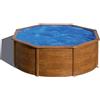 Gre Pools Piscina In Legno Del Pacifico Acciaio 350x120 Cm