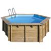 Gre Pools Piscina Rotonda Vanille 2 Wood 400x119 Cm