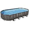 Bestway Struttura Per Piscina Ovale Fuori Terra Acciaio Power Steel 732x366x122 Cm