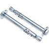 Keple Bulloni a Vite di Espansione in Acciaio 12 mm x 70 mm Ancoraggio a Manicotto in Metallo con Testa Esagonale per Fissaggio di Espansione Metalliche Pesanti per Cartongesso Calcestruzzo e Pietra 2 pcs