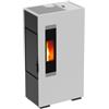 Canadian Stove STUFA A PELLET SLIM CANADIAN STOVE MINI 5 BIANCO 4,4 KW