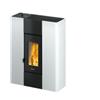 FreePoint Stufa a pellet slim ermetica freepoint roxy bianco 7 kw