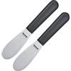 Westmark 2 Coltelli Professionali per Burro, Dimensioni Lama: 3,3 x 8,5 cm, Lunghezza: 18,5 cm, Acciaio Inossidabile/Plastica, Master Line, Nero/Argento, 135722E3