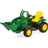 Peg Perego John Deere Ground Loader - Trattore Elettrico Cavalcabile per Bambini 3+ Anni con Batteria Ricaricabile 12V, Radio FM e Benna Funzionante