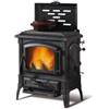La Nordica Extraflame Stufa a legna la nordica + extraflame isetta piastra con cerchi nero 7,3 kw