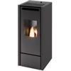 Punto Fuoco Stufa a pellet punto fuoco cinzia nero 10 kw