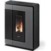 FreePoint Stufa a pellet slim canalizzata ermetica freepoint arco 9 titanium 8,5 kw con wi-fi