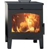 Panadero Stufa a legna panadero bristol 5 antracite con portalegna 7,8 kw