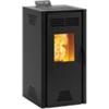 Invicta Stufa a pellet ventilata invicta adrano plus nero 7,3 kw