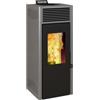Invicta Stufa a pellet ventilata invicta nola plus grigio 9,5 kw