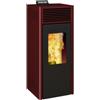 Invicta Stufa a pellet ventilata invicta nola plus rosso 9,5 kw