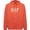 EA7 Felpa con cappuccio Visibility in misto cotone