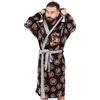 Dragon Ball Z Goku Dressing Gown Mens Black Pigiamas Robe Accappatoio XL