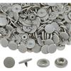TOAOB THE ONE AND ONLY BABY TOAOB 150 Insiemi Bottoni a Pressione Automatici Grigio Plastica T5 12mm Cucito Bottoni per per Abbigliamento Fissaggio e Riparazione Fai da Te Scrapbooking