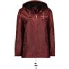 Geographical Norway Boat Lady - Giacca a vento da donna all'aperto - Giacca a manica lunga da donna - Giacca tattica (Borgogna XL Taglia 4)