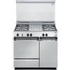 DeLonghi SGGX854 N ED Cucina a Gas con Forno a Gas Linea Smart 4 Fuochi Classe energetica A 86x50 cm Acciaio Inox