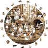 Iconic Puzzles- Criceti Curiosi Animali Domestici Puzzle in Legno 100% sostenibile, Multicolore, Taglia S, 24CRICETIS
