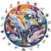 Iconic Puzzles-Cigni Maestosi Animali Fantasy Puzzle in Legno 100% sostenibile, Colore Per adulti e Bambini, Taglia M