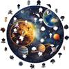 Iconic Puzzles-Armonia Solare Spazio Puzzle in Legno 100% sostenibile, Colore Per adulti e Bambini, Taglia S