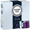 MISTER SIZE - Pure Feel Profilattici Lubrificanti (Extra Sottili, Extra Lubrificati) / Taglia Individuale 69 mm a un Pacco da 36 - Preservativi Sottili 100% Lattice Naturale